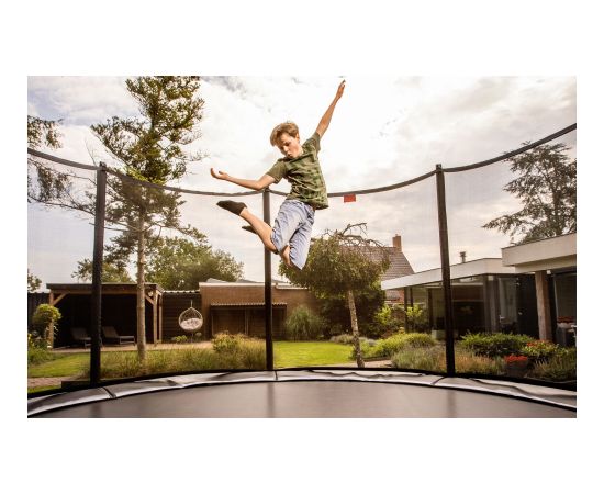 Batuts BERG Favorit - 380 cm, zaļš, ar Comfort drošības tīklu Батуты и аксессуары