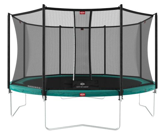 Batuts BERG Favorit Regular - 330 cm, zaļš, ar Comfort drošības tīklu Батуты и аксессуары