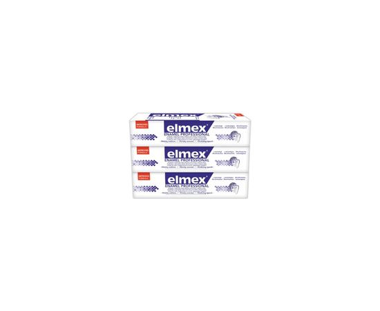 Elmex Dental Enamel Professional Toothpaste (3 pcs) - Toothpaste 75ml Zobu pastas un mutes dobuma skalojamie līdzekļi