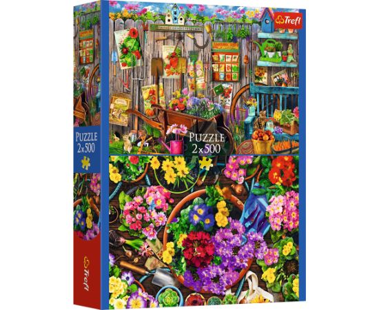TREFL Набор пазлов Сад, 2x500 шт. Пазлы