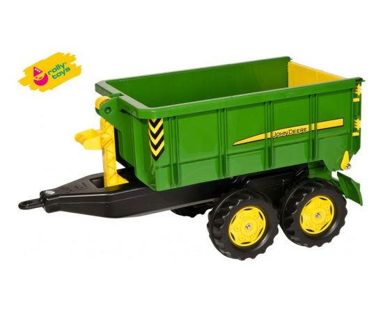 Rolly Toys Rolly Toys duża Dwuosiowa Przyczepa John Deere Wywrotka Новости - Детские товары