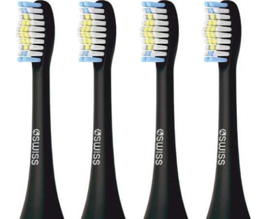 Końcówka 4Swiss Deep Clean Czarna 4 szt. Uzgaļi elektriskajām zobu birstēm