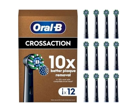 Oral-B Pro Cross Action Sort Birstes uzgaļi 12 gb. Elektriskās zobu birstes, irigatori