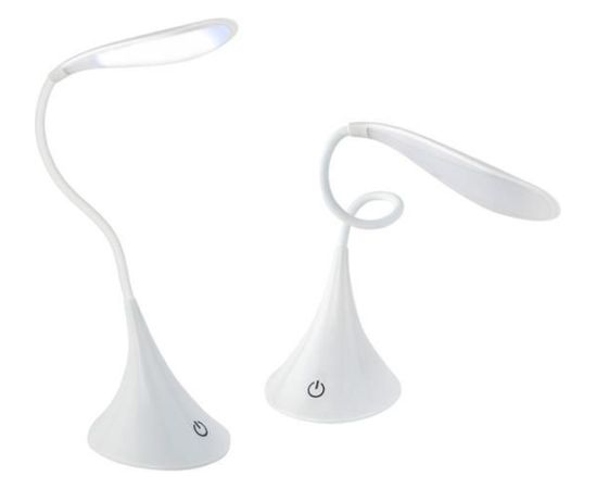 RoGer LED Настольная лампa USB / 360 °/ 1W / Белая Biroja galda lampas