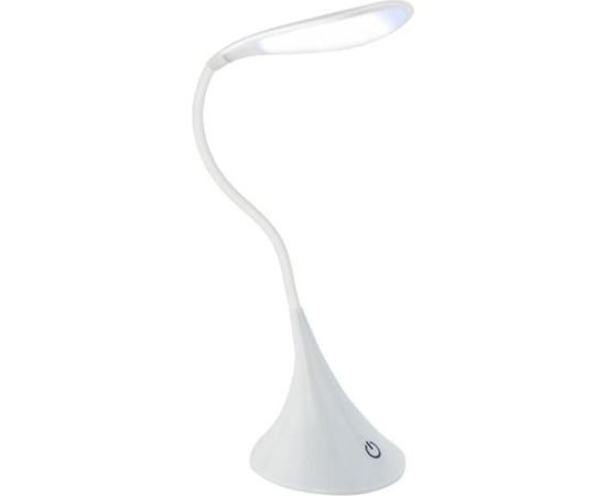 RoGer LED Настольная лампa USB / 360 °/ 1W / Белая Biroja galda lampas