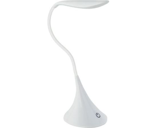 RoGer LED Настольная лампa USB / 360 °/ 1W / Белая Biroja galda lampas