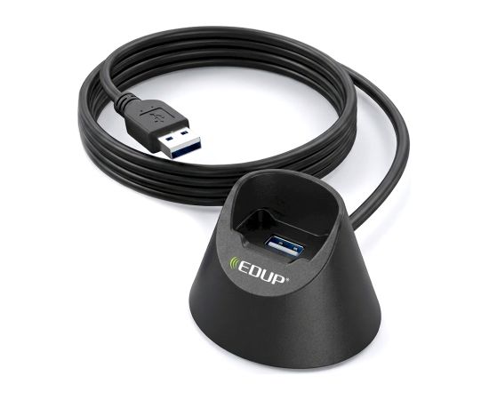 EDUP USB 2.0 Vads - pagarinātājs ar pamatni / 1m Data USB kabeļi