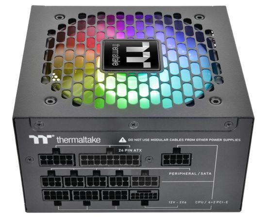 Thermaltake Germanium Pro RGB 1000W (black, 1x 12-pin high power GPU, 4x PCIe, cable management, 1000 watts) Блоки питания