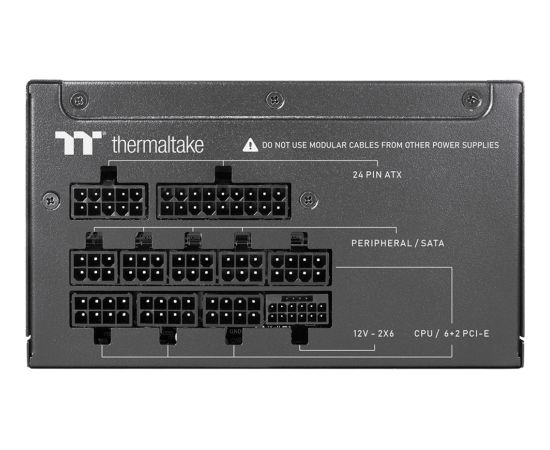 Thermaltake Germanium Pro RGB 850W (black, 1x 12-pin high power GPU, 4x PCIe, cable management, 850 watts) Datoru barošanas bloki