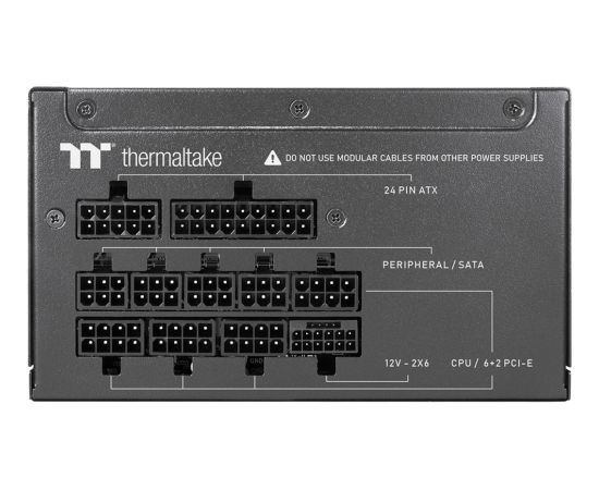 Thermaltake Germanium Pro RGB 750W (black, 1x 12-pin high power GPU, 4x PCIe, cable management, 750 watts) Блоки питания