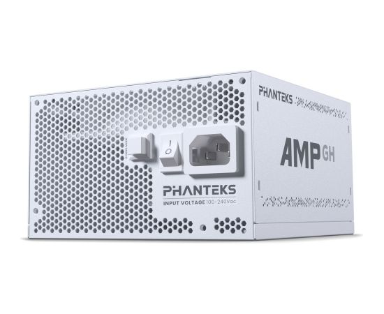 Phanteks AMP GH 750W ATX3.1 White (white, 1x 12-pin high power GPU, 3x PCIe, cable management, 750 watts) Блоки питания