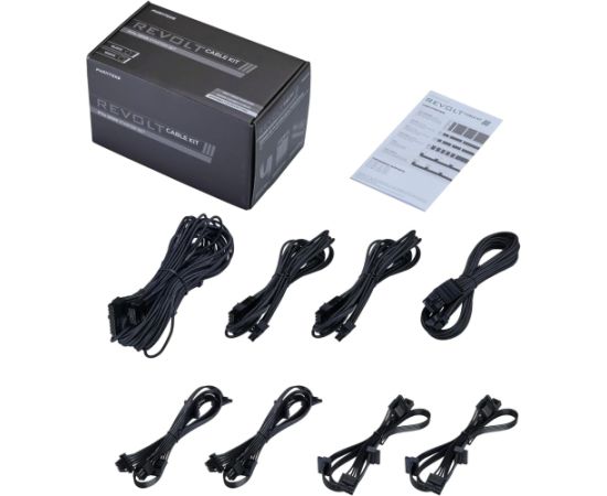 Phanteks Revolt cable PCIe Gen5 starter set black (black, 8 pieces) Aудио-видео