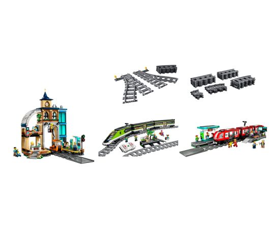 LEGO City Train Station Complete Set Bundle Konstruktori 
