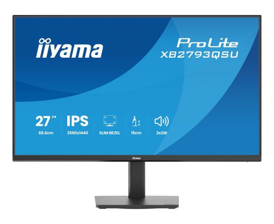 Iiyama ProLite XB2793QSU-B1 (68.5 cm (27 inches), black (matt), QHD, IPS, HDMI, DP, USB hub, height adjustment) LED / LCD мониторы
