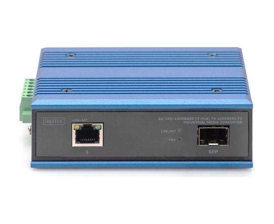 Digitus 10/100/1000Base-TX PoE to 1000Base-FX media converter Wireless Routers