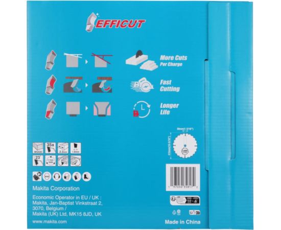 Makita circular saw blade EFFICT E-24848, Ř 415mm, 35Z (bore 30mm, for cordless hand-held circular saws) Новинки Для дома и сада 