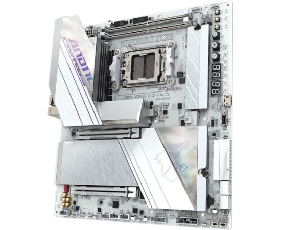 Gigabyte X870 A Tachyon ICE AMD AM5 ATX Motherboard White Материнские платы