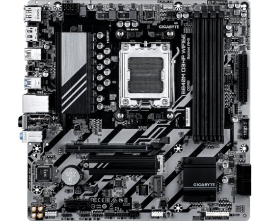 Gigabyte B840M D3HP WiFi6E AMD AM5 Micro-ATX Motherboard Материнские платы