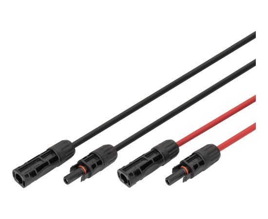 Digitus solar cable extension Ř 6mm˛ PV 1,500Volt (2x 15 meters - 1x red, 1x black, MC4 plug / socket) Jaunumi - Audio-Video