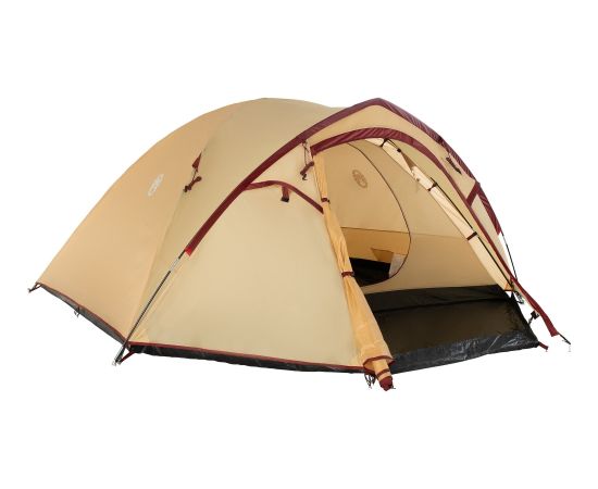 Coleman Darwin 4 Plus Summer Camping Tent 4 Person Beige Dark Red Jaunumi - Sports