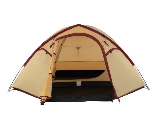 Coleman Darwin 4 Plus Summer Camping Tent 4 Person Beige Dark Red Jaunumi - Sports