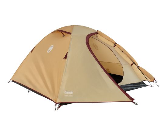 Coleman Darwin 3 Summer Camping Tent 3 Person Beige Dark Red Jaunumi - Sports