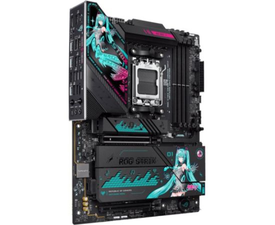 ASUS ROG STRIX X870E-H Gaming Hatsune Miku Edition AMD AM5 ATX Motherboard Mātes plates