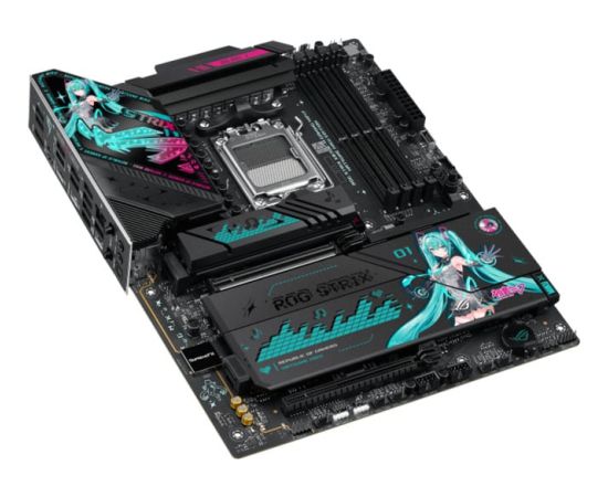 ASUS ROG STRIX X870E-H Gaming Hatsune Miku Edition AMD AM5 ATX Motherboard Mātes plates