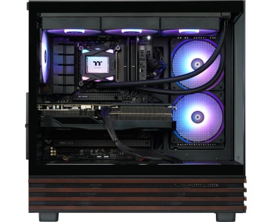 Thermaltake FTW V270WS 9060XT (black/wood, Windows 11 Pro) Personālie datori