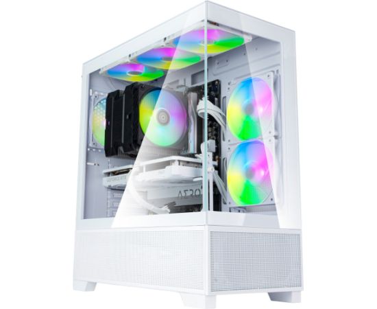 Silverstone Technology Lucid 05 (white, 270° panoramic glass design) Datoru korpusi