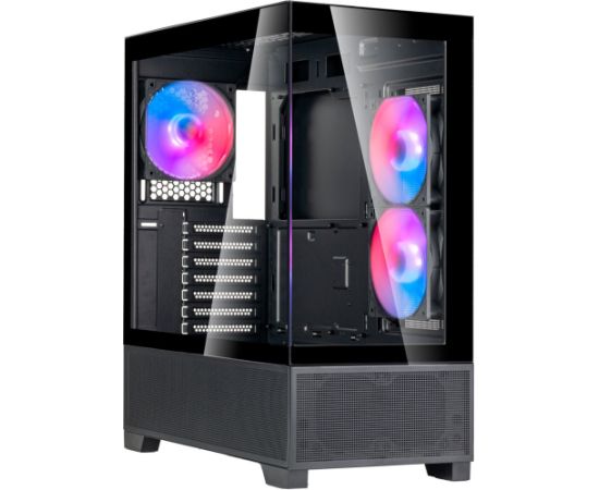 Silverstone Technology Lucid 05 (black, 270° panoramic glass design) Datoru korpusi