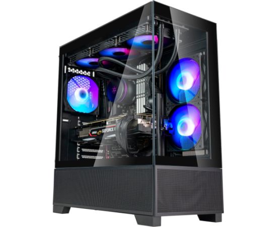 Silverstone Technology Lucid 05 (black, 270° panoramic glass design) Datoru korpusi