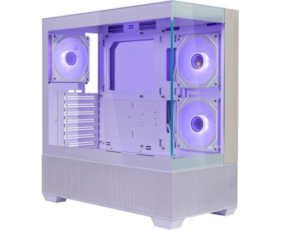 Cooler Master Elite 690 White (white/wood, tempered glass x 2) Datoru korpusi
