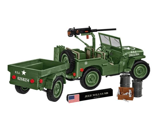 COBI Willys MB & Trailer Executive Edition Konstruktori 