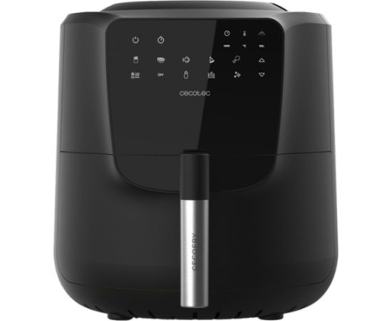 Cecotec hot air fryer CecoFry Rain (black, 1,550 watts, basket 5.5 liters, oil dispenser) Taukvāres katli