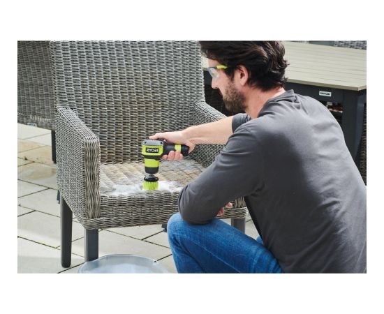 Ryobi cordless mini cleaning brush RSCR4-0, 4Volt (green/gray, without battery and charging cable) Новинки Для дома и сада 