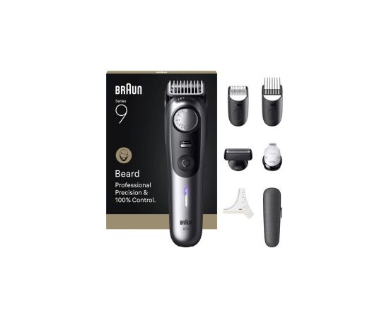 Braun Series 9 Beard Trimmer BT9520, Beard Trimmer chrome/black Красота и здоровье 