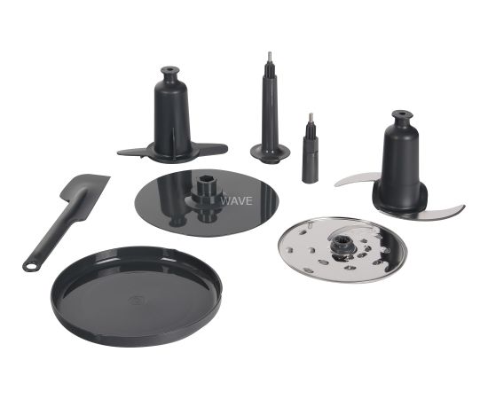 Kenwood MultiPro OneTouch Compact Food Processor (silver/black, 1,000 watts, integrated scale, blender attachment) Virtuves kombaini