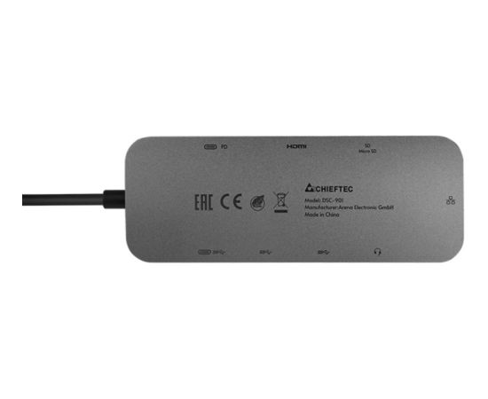Chieftec DSC-901, docking station titanium, USB-C 3.2 Gen1 Jaunumi - Datori