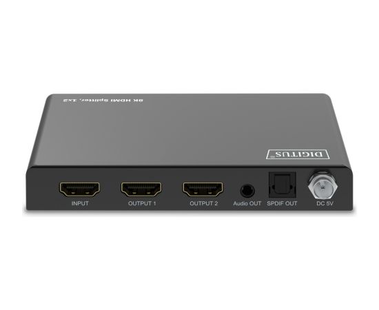 Digitus 8K HDMI Splitter, 1x2 (black, with downscaler) Новинки Компьютерная техника