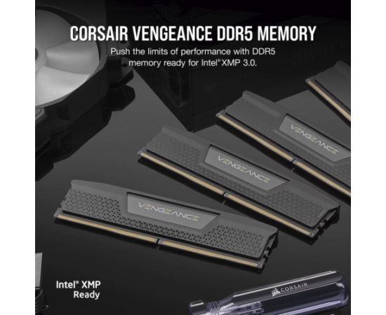 Corsair DDR5 - 96GB - 5600 - CL - 40 (4x 24 GB) quad kit (black, CMK96GX5M4B5600C40, Vengeance, INTEL XMP) RAM Operatīvā atmiņa