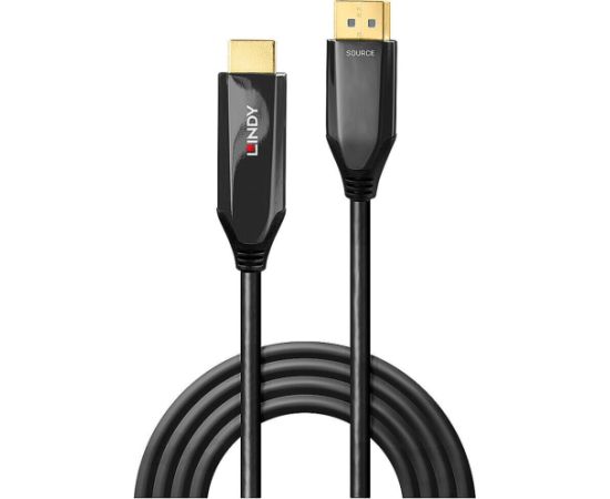 Lindy Active Adapter Cable DisplayPort > HDMI 8K60 (black, 3 meters) Dažādi vadi