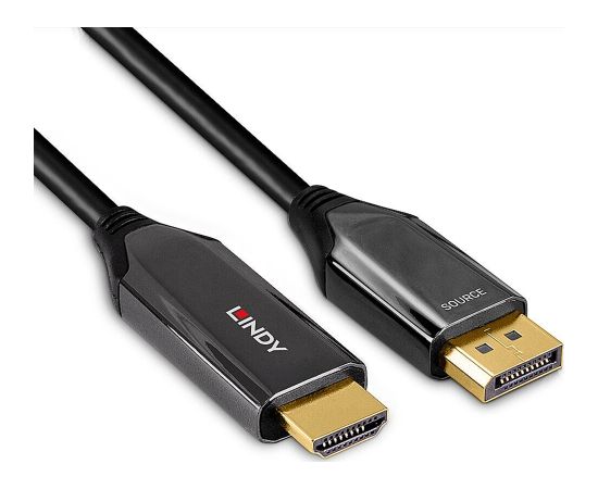 Lindy Active Adapter Cable DisplayPort > HDMI 8K60 (black, 3 meters) Dažādi vadi