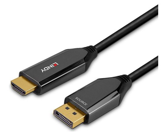 Lindy Active Adapter Cable DisplayPort > HDMI 8K60 (black, 3 meters) Dažādi vadi