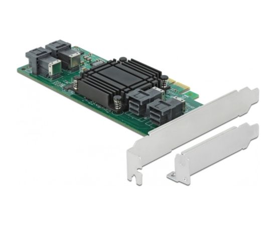 DeLOCK PCI Express x8 card to 4 x internal SFF-8643 NVMe LP, controller Новинки Компьютерная техника