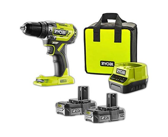 Ryobi Cordless Hammer R18PD5-220S, 18 Volt (green / black, 2x Li-ion battery 2,0Ah) Новинки Для дома и сада 