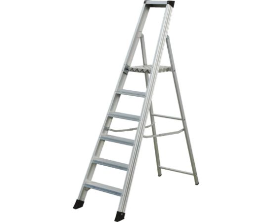 Kāpnes alumīnija profesionāla 10 pak. platf.augst 2.11/max4.1m Elkop Лестницы / подмости