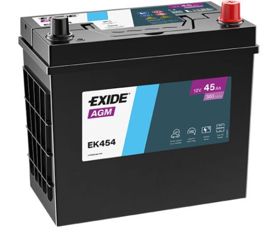 45Ah 380A akumulators EXIDE AGM 237x127x227-+ Akumulatori