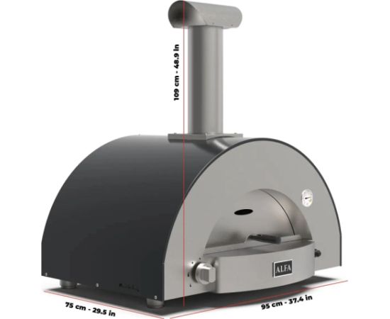 Alfa Forni Hibrīda picu krāsns Alfa Classico 2 Pizze Picas krāsns