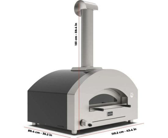 Alfa Forni Hibrīda picu krāsns Alfa Futuro 4 Pizze Picu krāsnis un piederumi